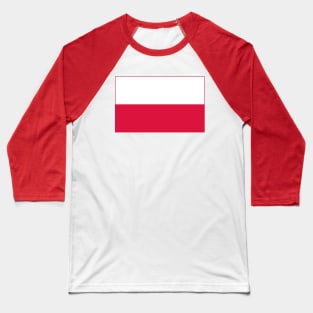 Flag of Poland Baseball T-Shirt